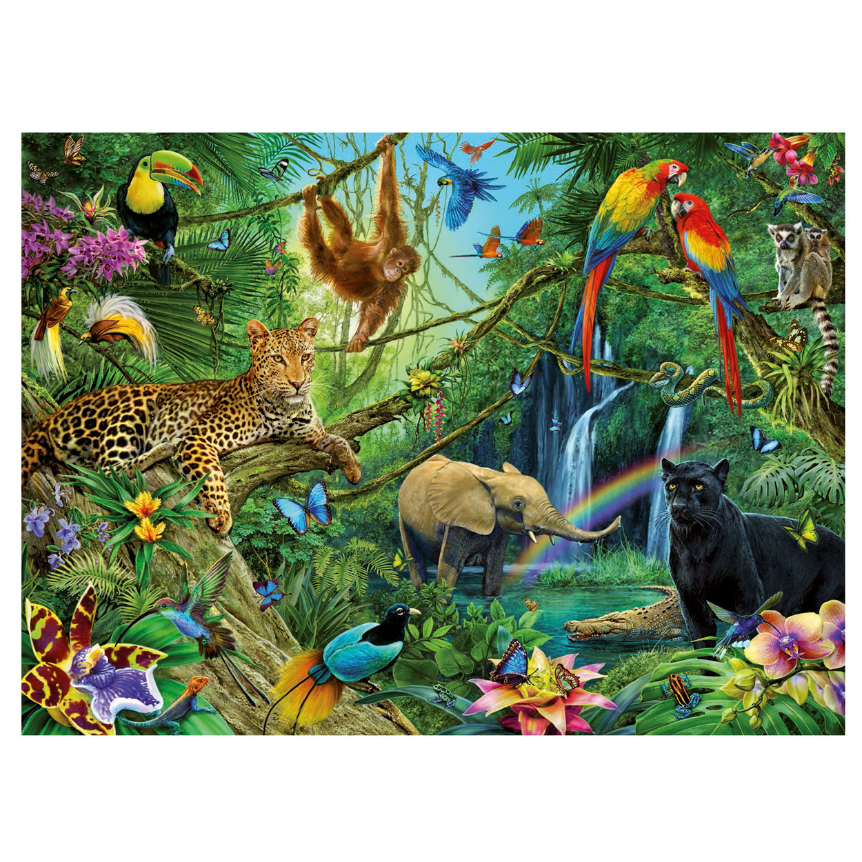 Dieren in de Jungle, 200st. XXL