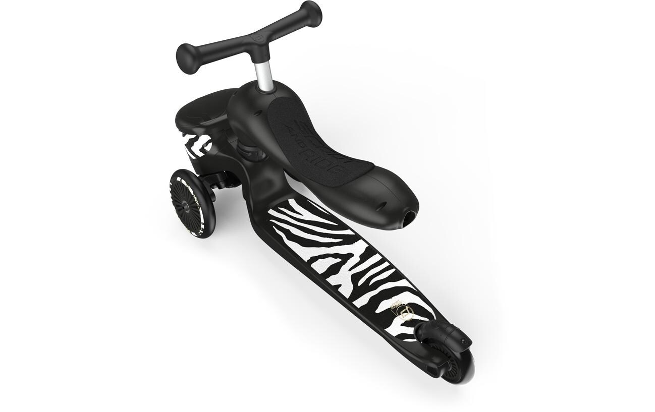 Scooter Zebra Schwarz<br>Scooter mit Sitz