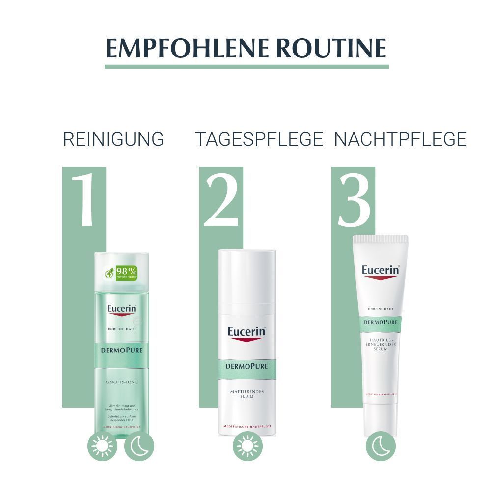 Eucerin® DermoPure Gesichts-Tonic – klärt und reinigt unreine Haut mit natürlicher Milchsäure