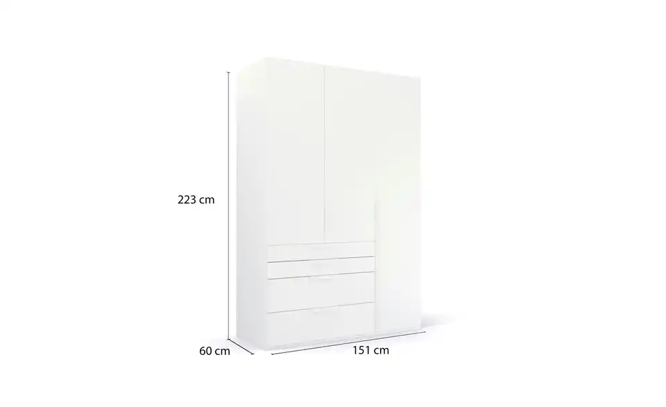 Drehtürenschrank 3 Stück 151 cm
