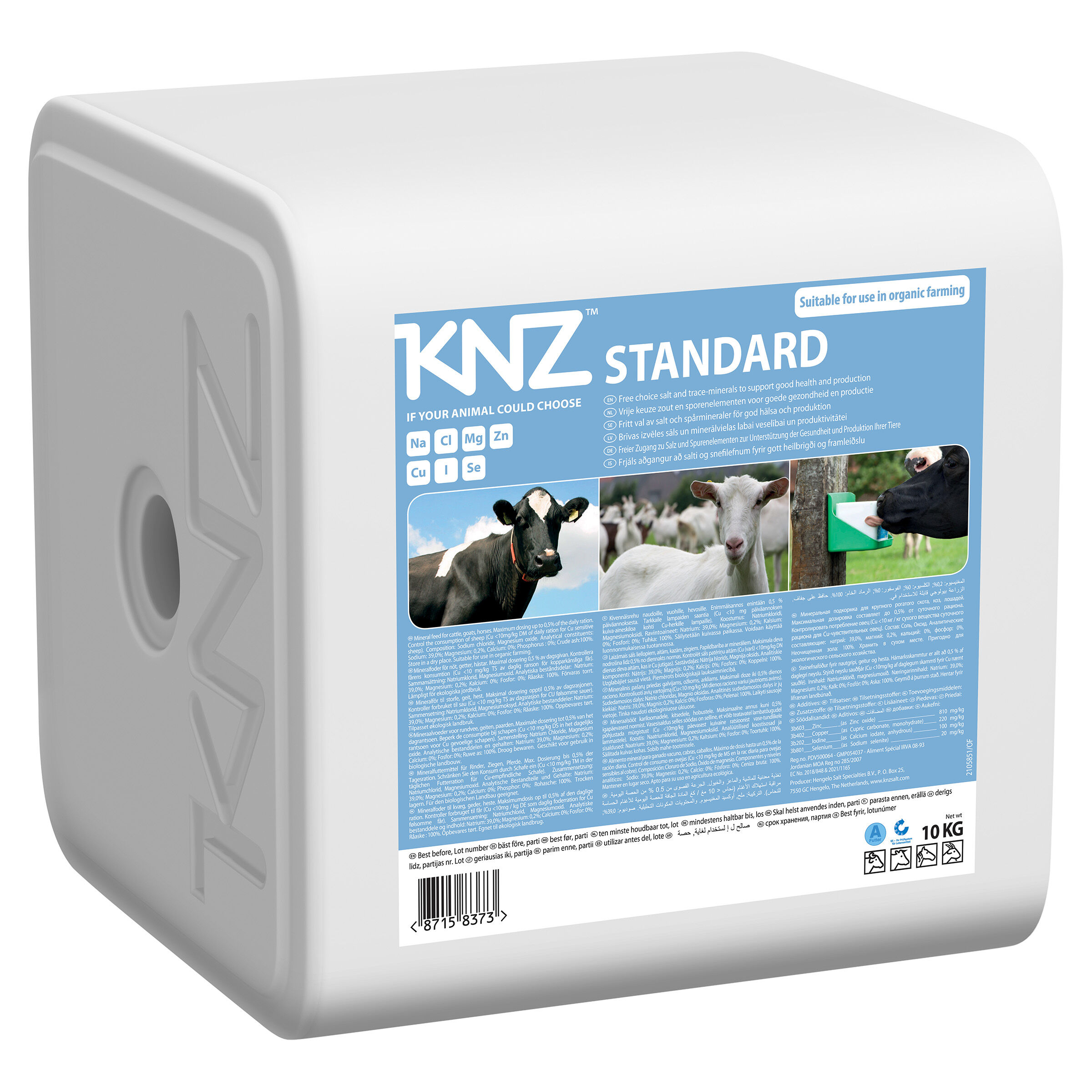 KNZ Rundvee Standaard - Liksteen - 10 Kilogram
