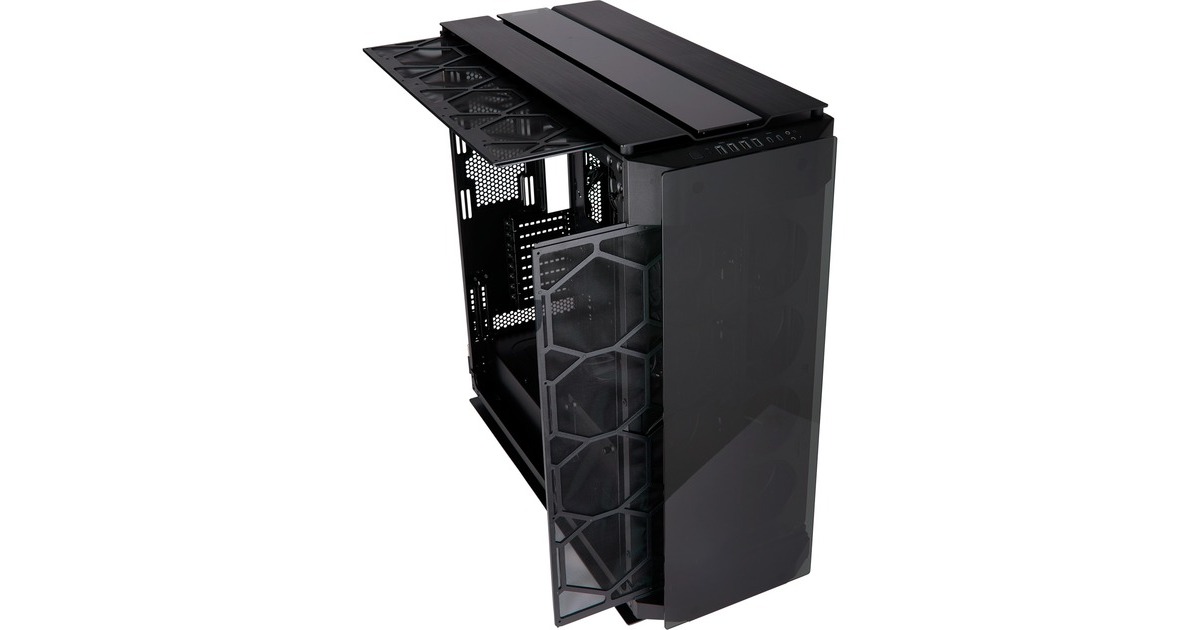 CorsairObsidian 1000D big tower behuizing  (Zwart | 4x USB-A | 2x USB-C | Window)