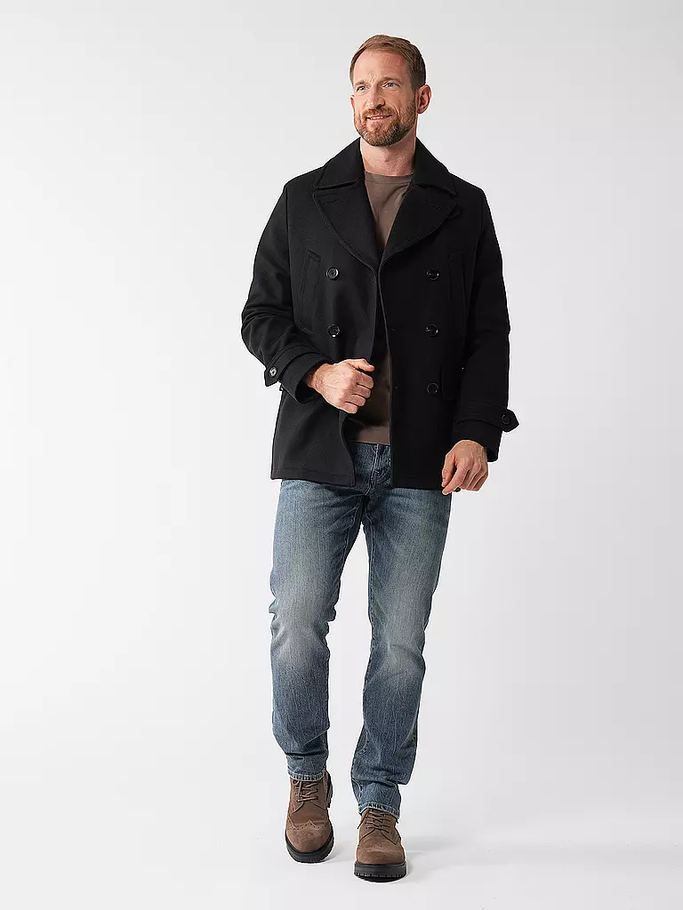 BELSTAFF Wolllmantel MILFORD PEA blau