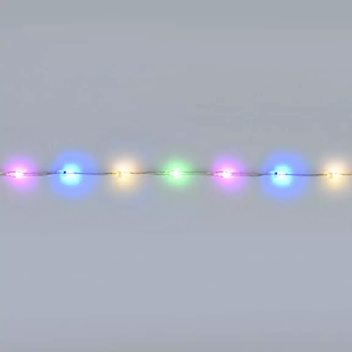 Guirlande lumineuse 24 m 800 Micro LED câble transparent Extra Multicolore