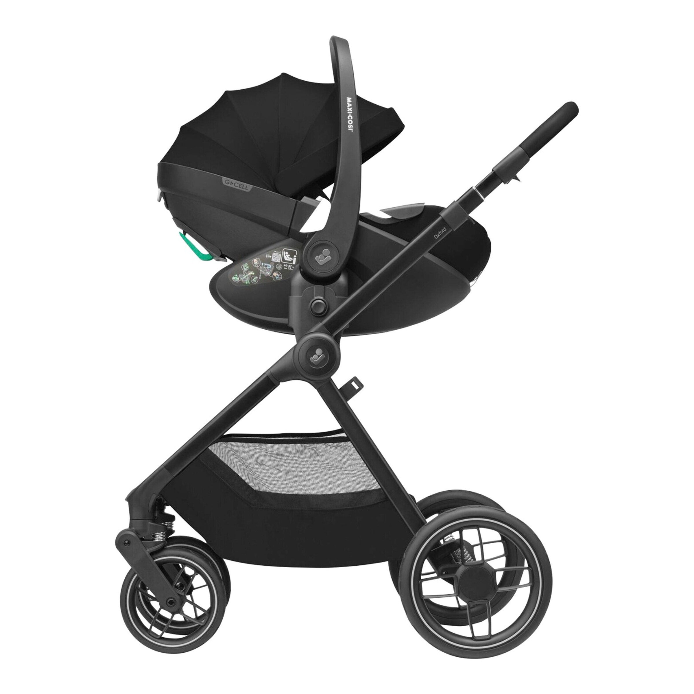 Kombikinderwagen Oxford Travel-Set inkl. Babyschale Cabriofix i-Size und Isofix-Basis