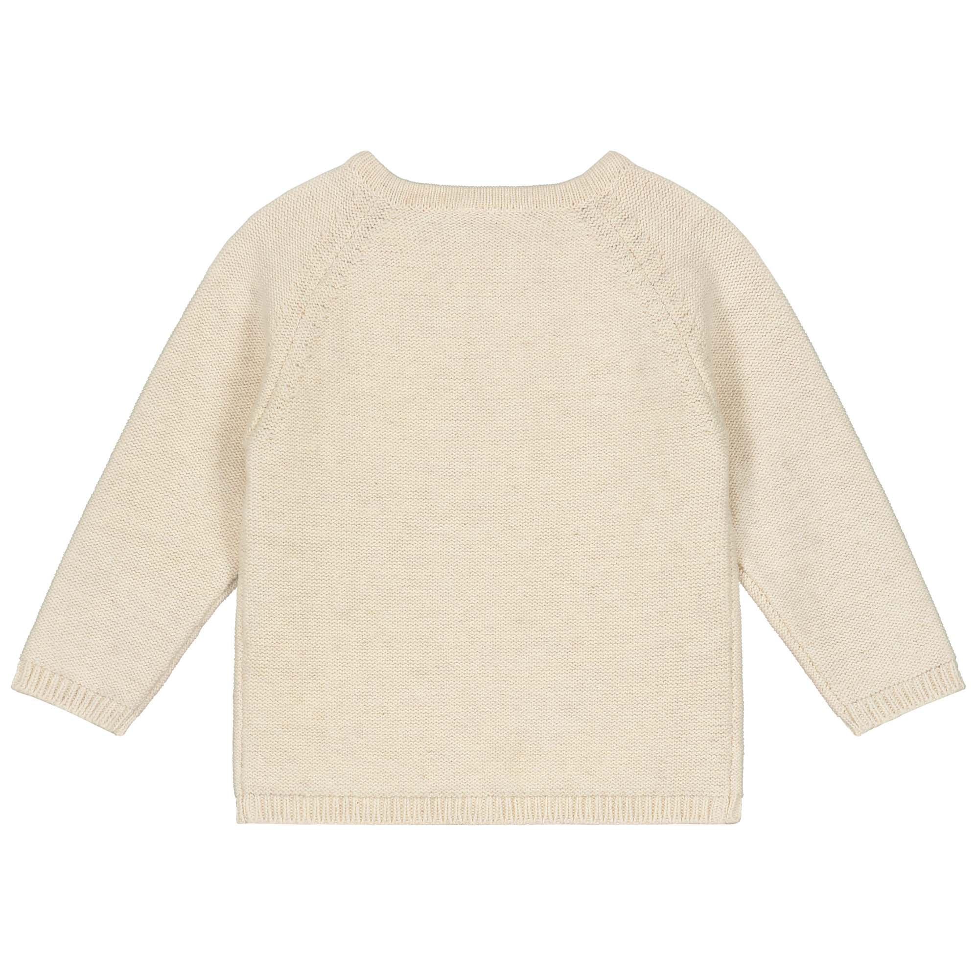 Prénatal newborn vest Pure lange mouwen effen beige