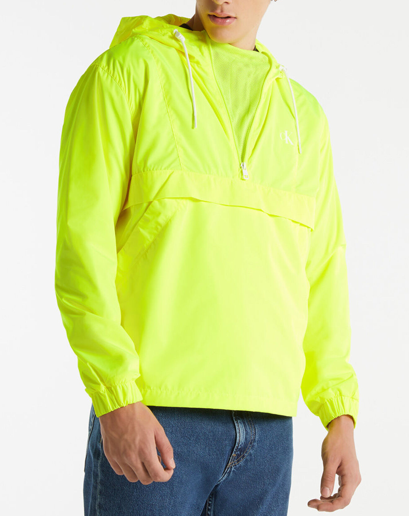 Calvin Klein Jeans Blouson Back Logo Pop jaune fluo