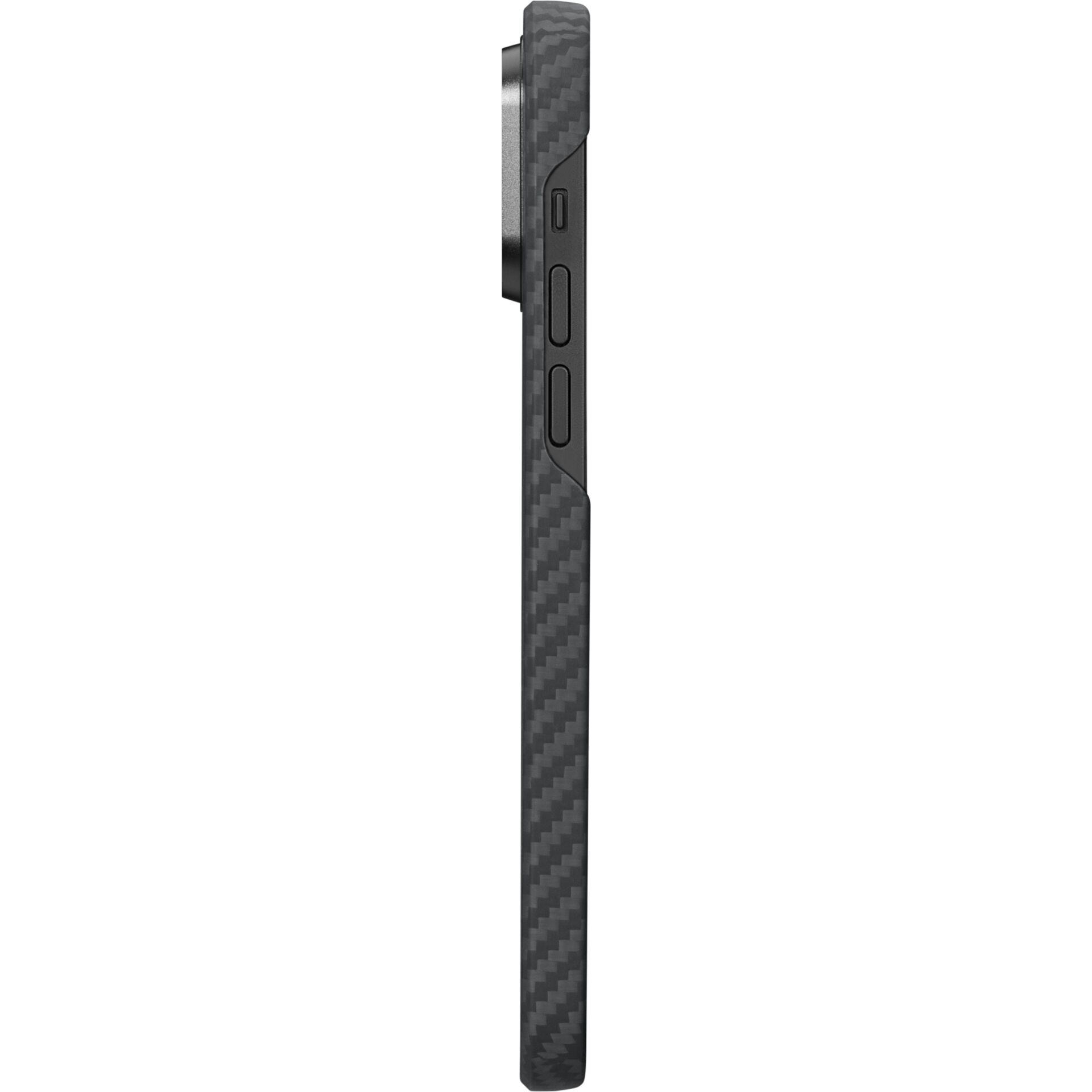 iPhone 14 Pro Max MagEZ MagSafe Case 3 Aramid Schutzhülle (KI1401PM) - Schwarz / Grau (Carbon)