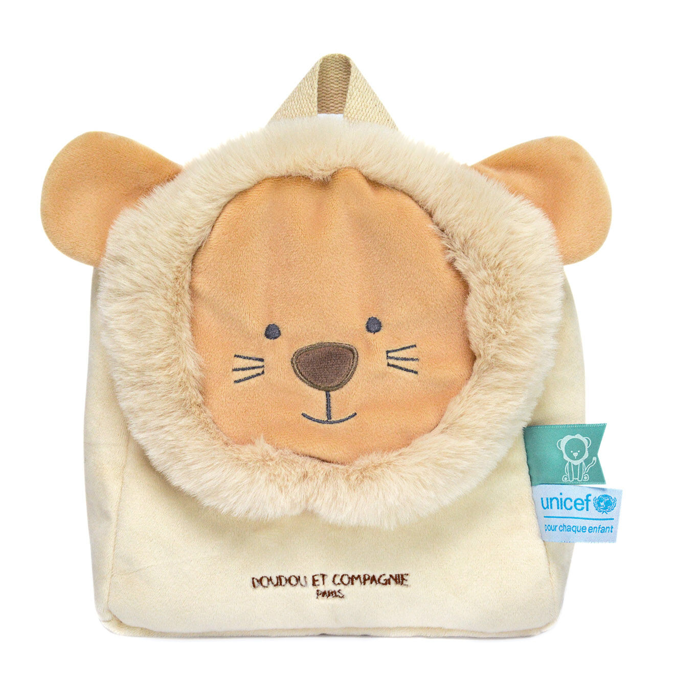 Doudou et Compagnie Sac à dos UNICEF Lion beige