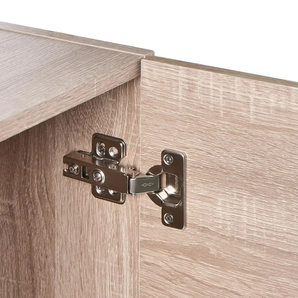 URUCU - Wandgemonteerde badkamerkast - Lichtbruin - MDF