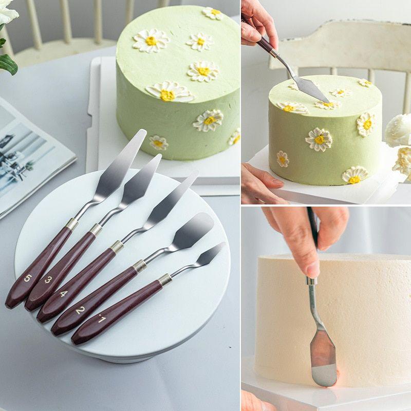 Kuchenunterlagen und Kuchenmesser - 5 Stk