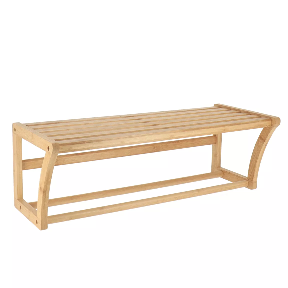 Porte serviette mural bambou (60 x H20 cm) Harmonie Naturel