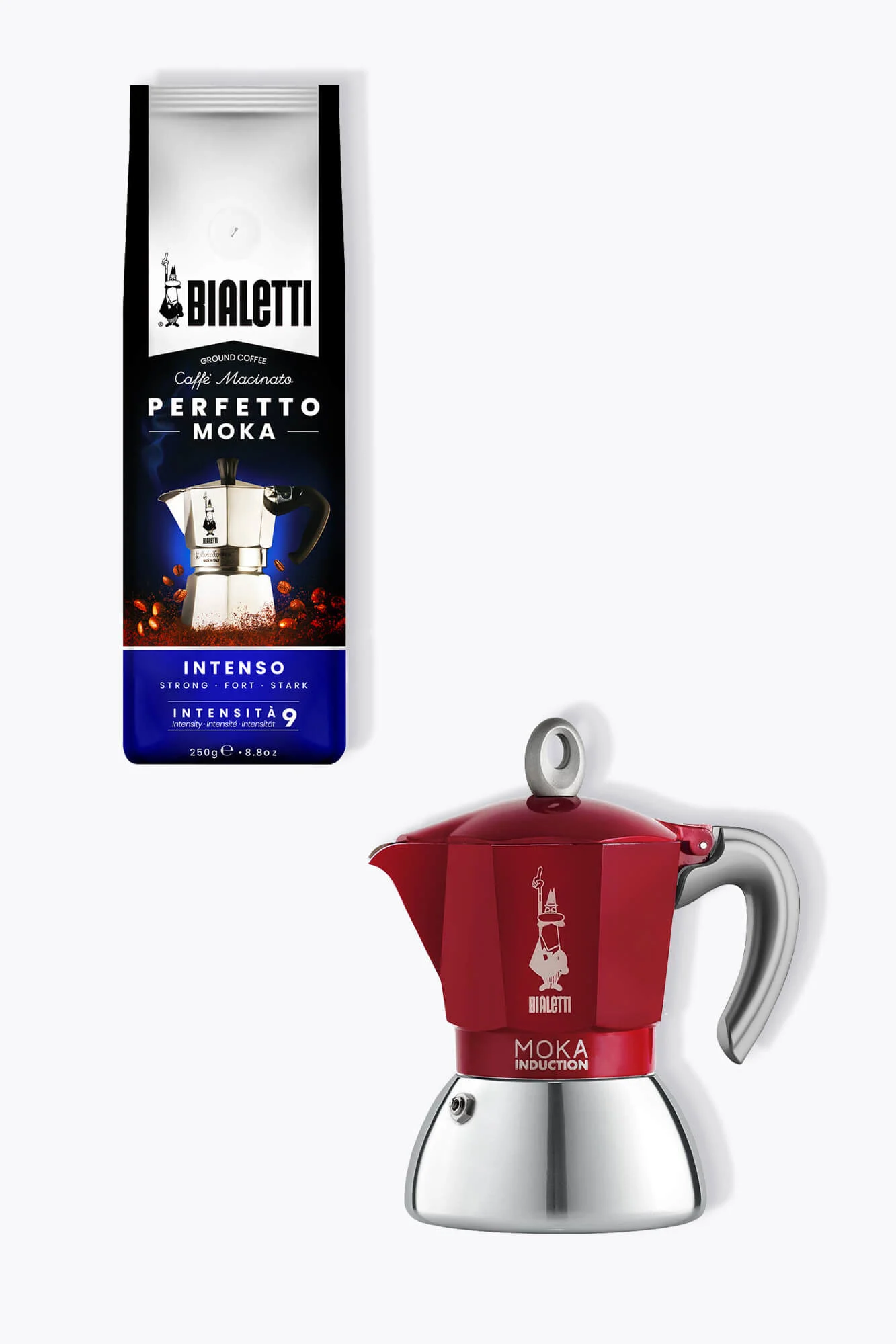 Bialetti Induktion 4 Tassen + Bialetti Kaffee