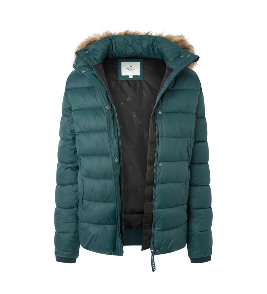 Jaqueta curta verde Pepe Jeans May