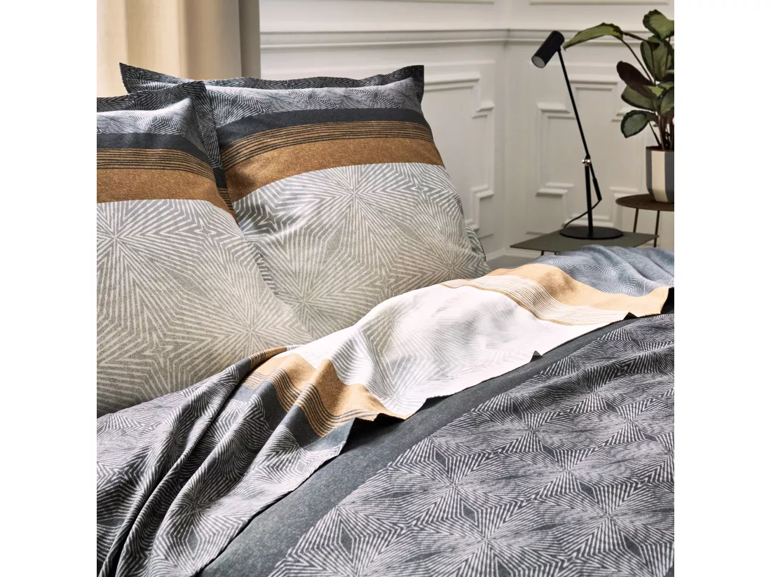 Taie de traversin 200x43 cm satin de coton TIAGO noir