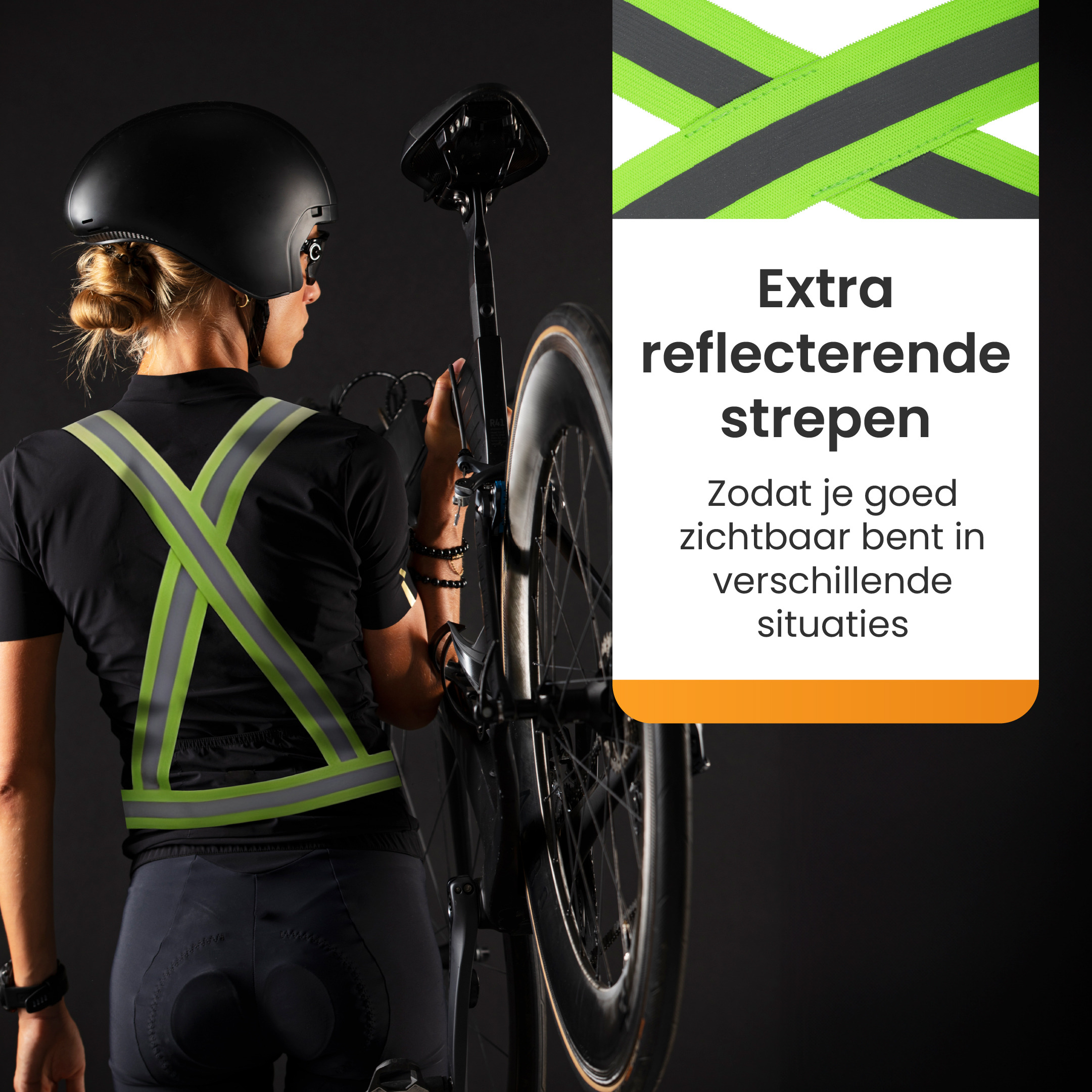 R2B Verstelbaar Reflecterend Veiligheidsvest - Geel
