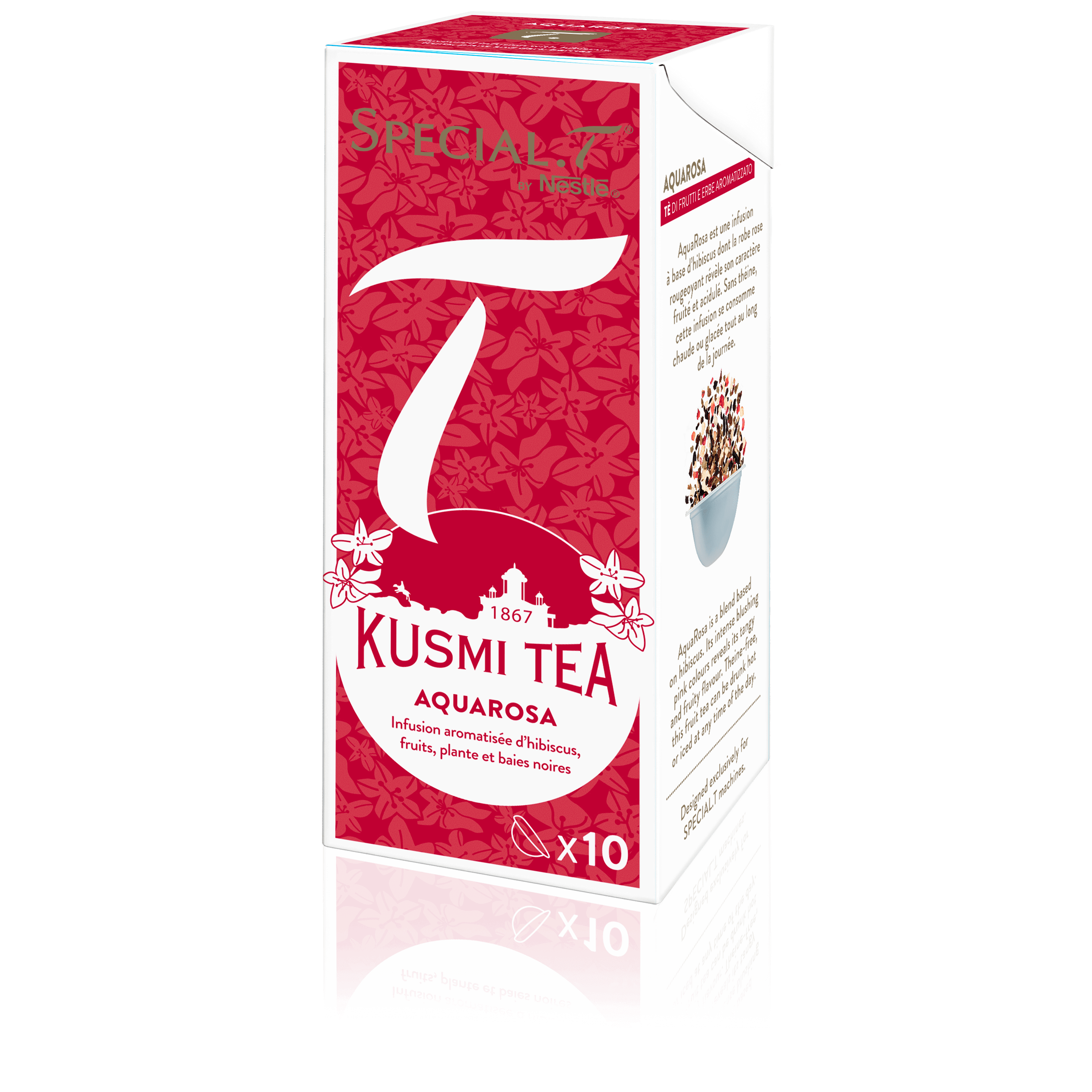 Capsules AquaRosa - Special.T-Infusion bio, hibiscus, fruits rouges