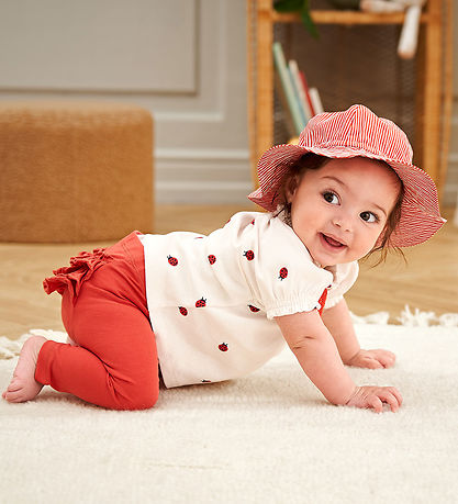 M?Slå T-shirt - Ladybird - Balsam Cream/Apple Red