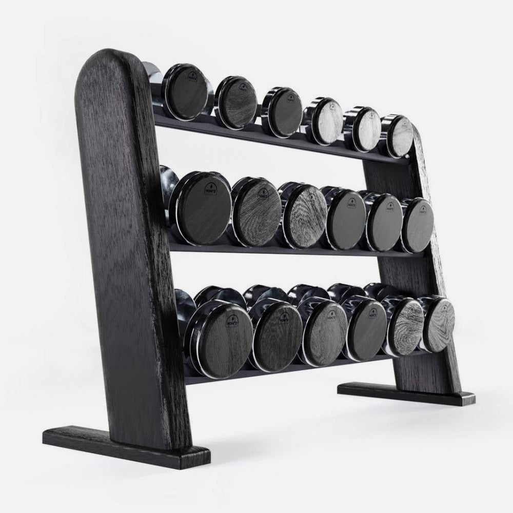 NOHRD Rack DumbBells All Black