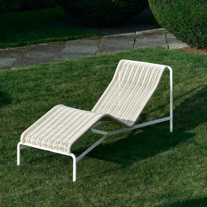 HAY - Palissade Cord Chaise Longue Liegestuhl, anthrazit