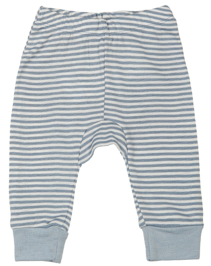 Schlupfhose JOY STRIBE mit Seide in blau/weiß