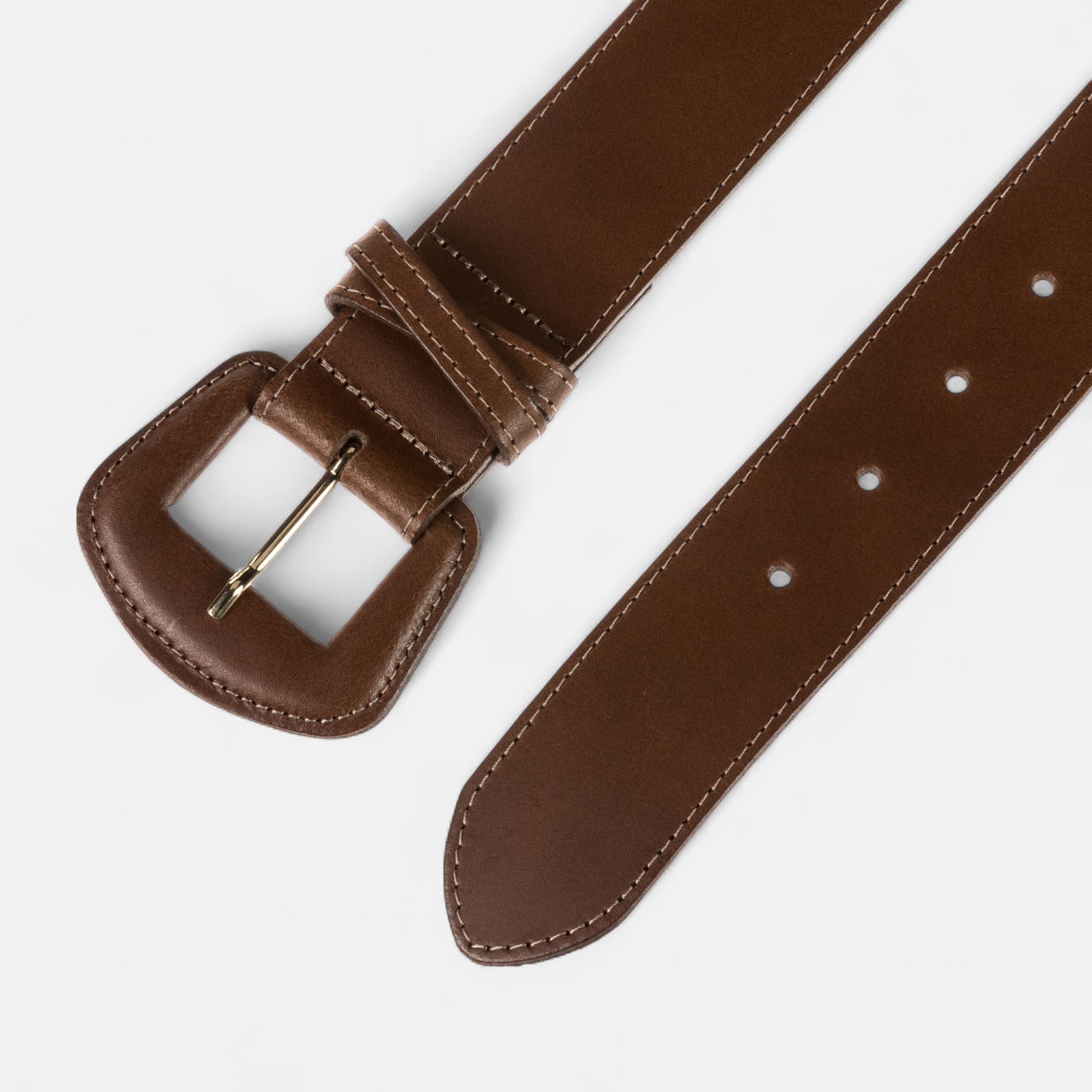 Ceinture en cuir marron