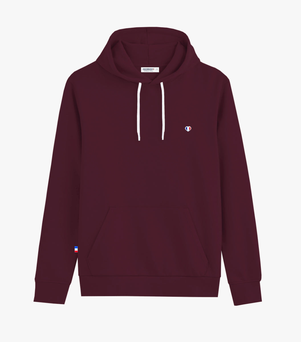 Sweat à Capuche Femme Bordeaux - Iconique