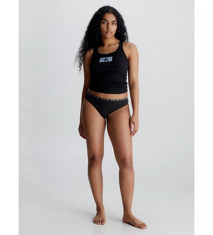 Conjunto de 7 tangas Calvin Klein com logotipo multicolorido