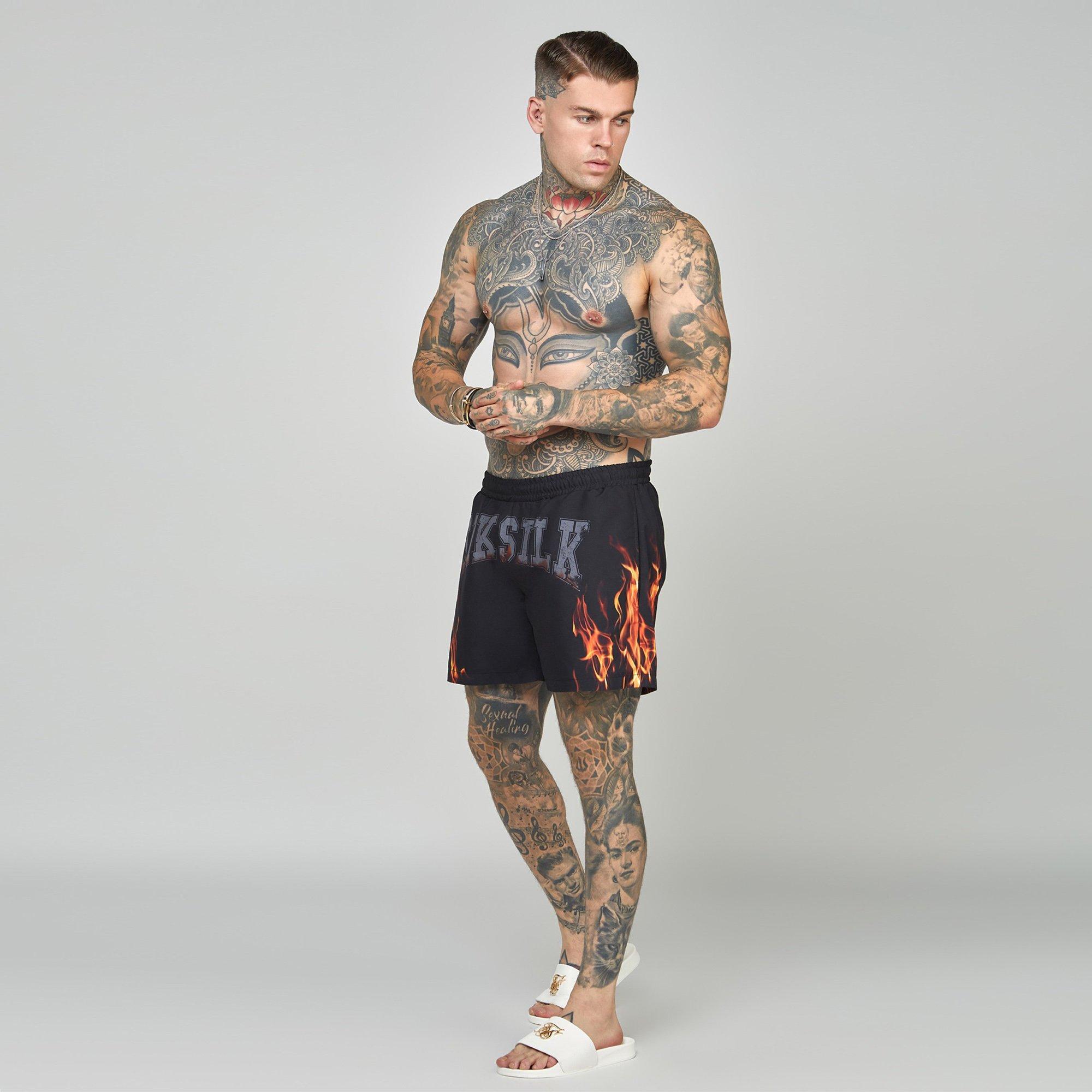 SikSilk SS Swim Shorts Mens