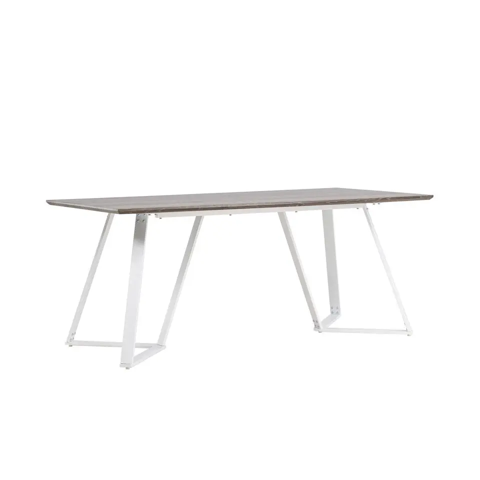 Eettafel Eiken Hout Wit - 180x90x75cm - Marina
