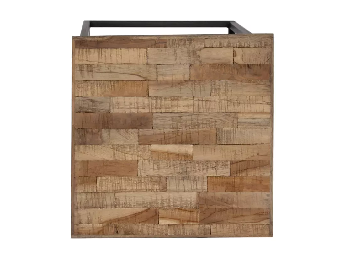 Ensemble de tables pour plante 3 pcs Teck recyclé