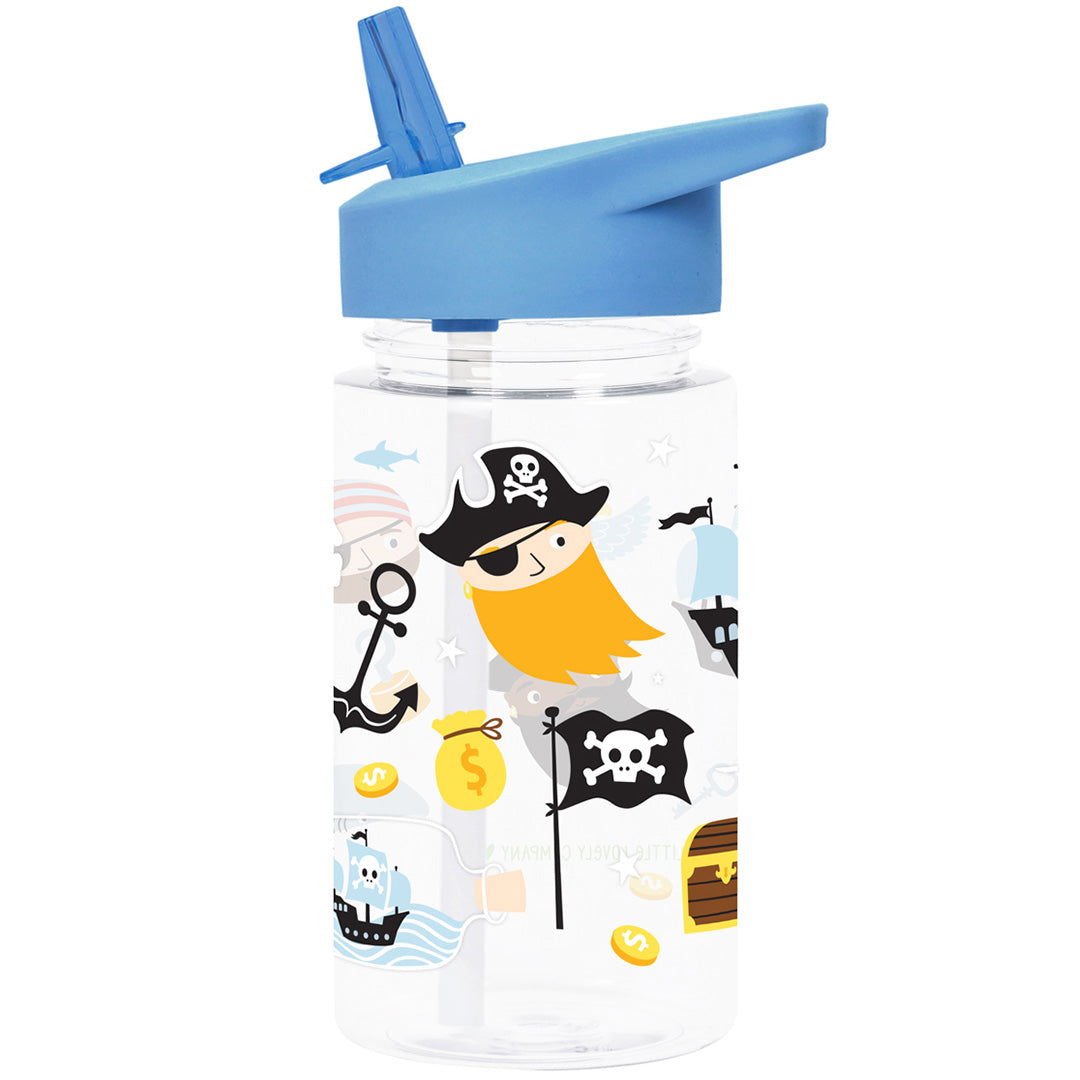 A little lovely company drinkfles met rietje - piraten - 450 ml