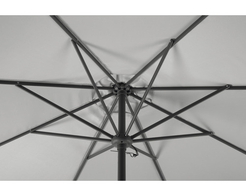 Schneider parasol tuinparasol Harlem Ø 270 cm rond zilvergrijs