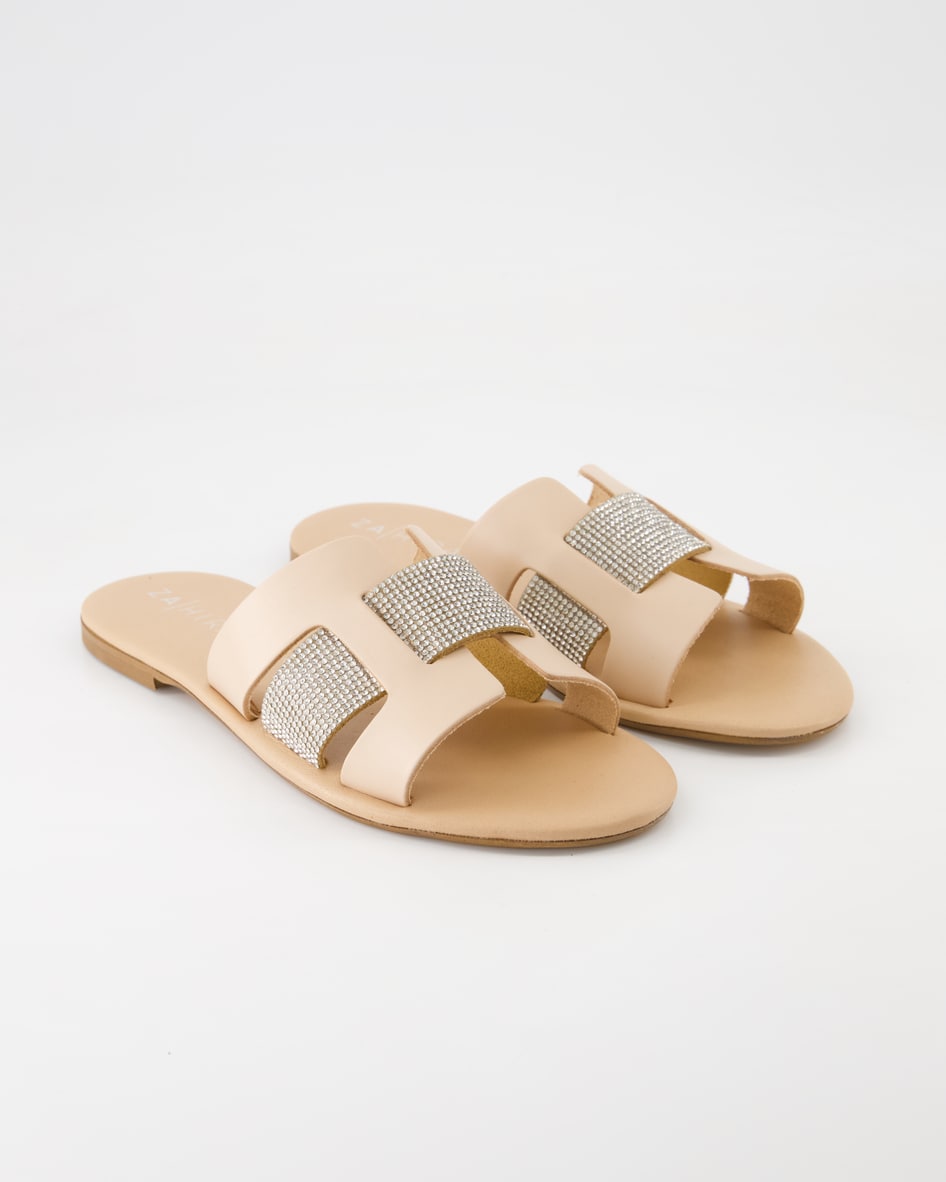 Zahira 12260 Pantoletten in Beige
