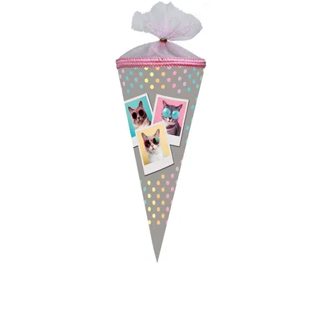 Nestler Schultüte Cool Cats, 22 cm, rund