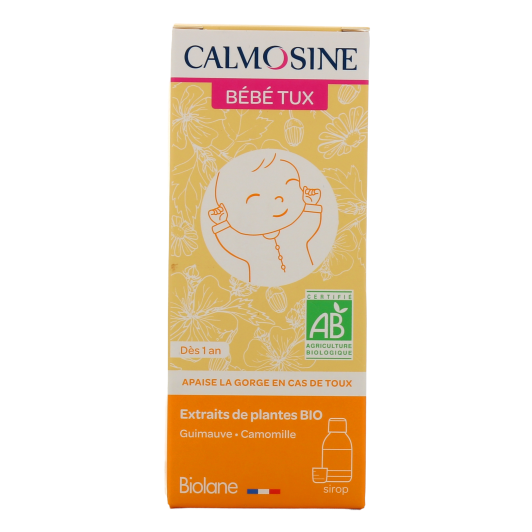 Calmosine Bébé Tux sirop toux et gorge - A partir de 1 an