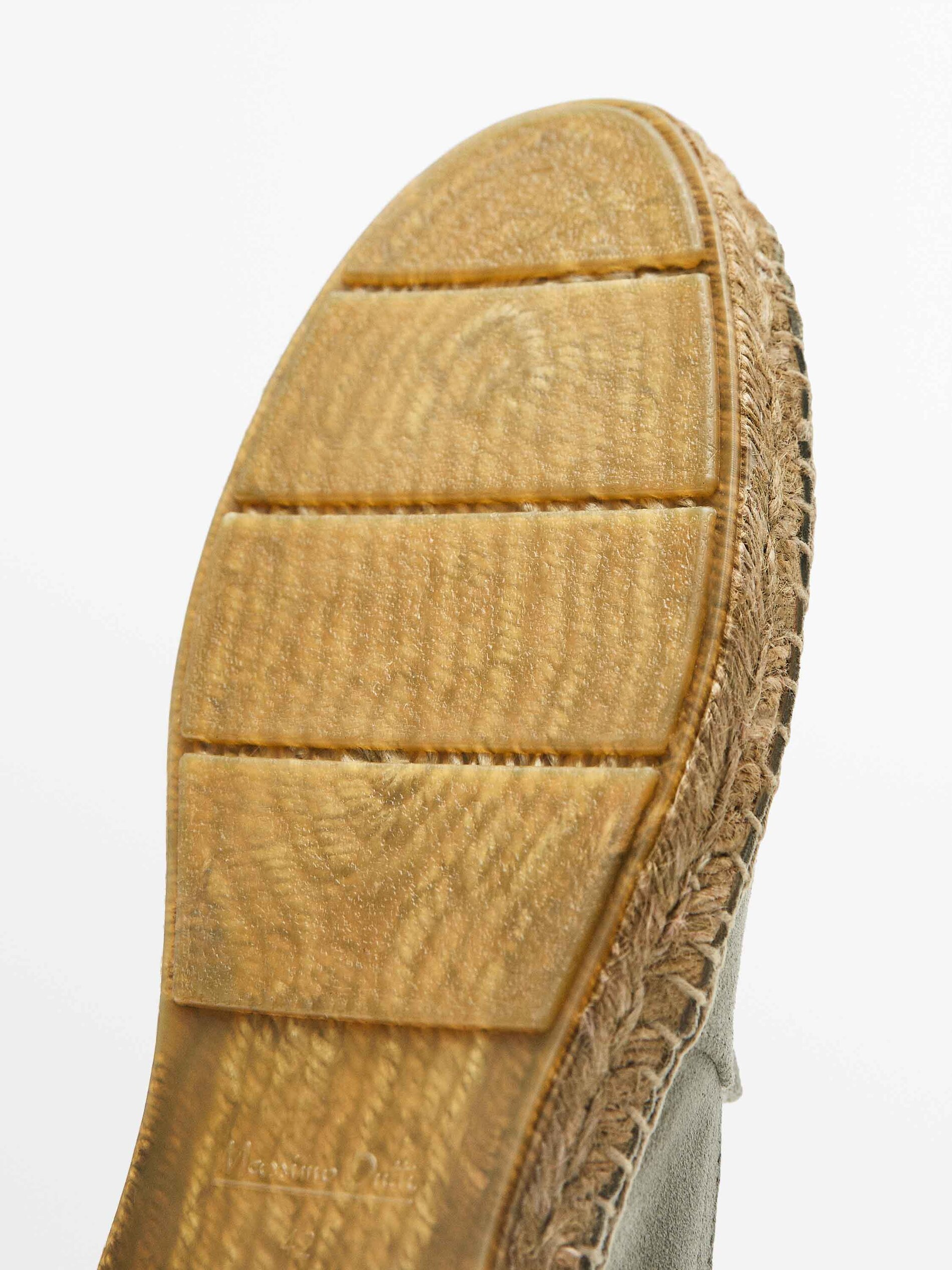 Alpargata de camurça - Stone