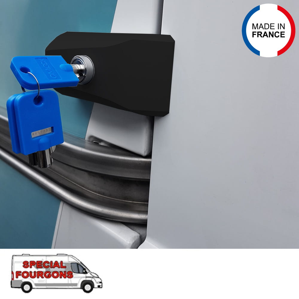 Verrou Fuyant IMC Portes Arrières ou Latérales Fourgon Noir
