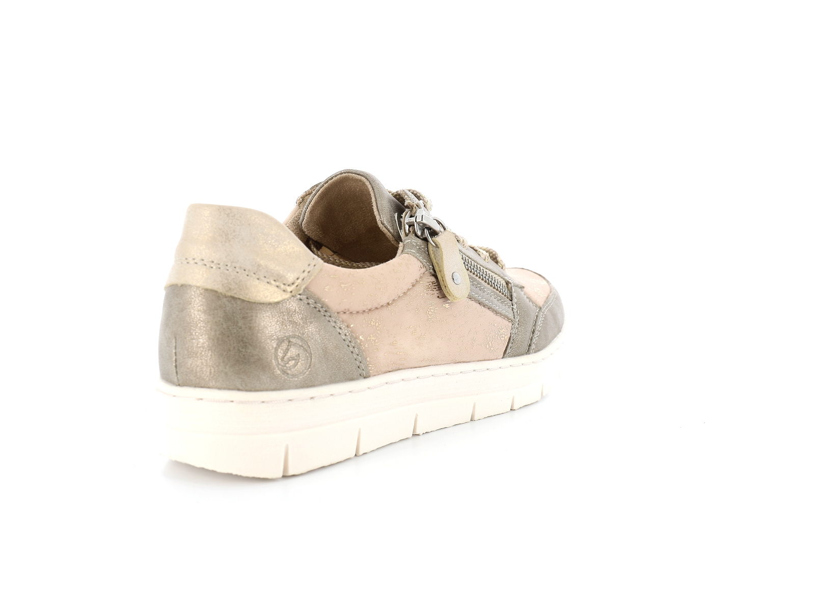 Remonte-D5831 Matières combinées Beige Or