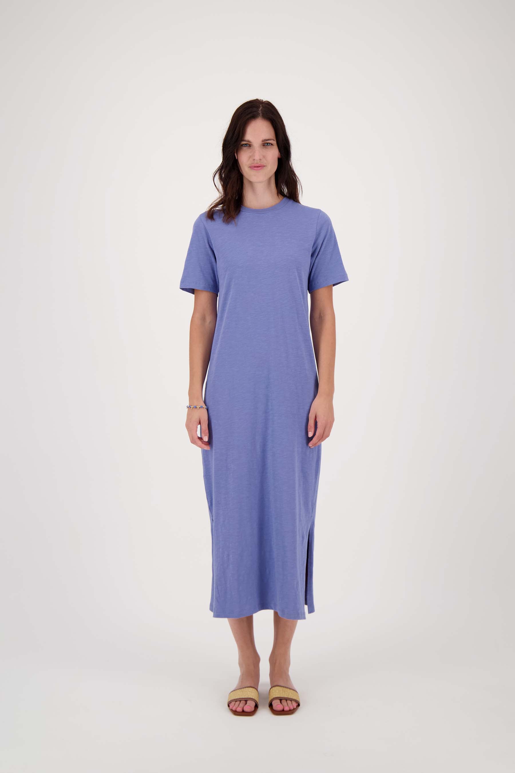 lange t-shirt jurk met split