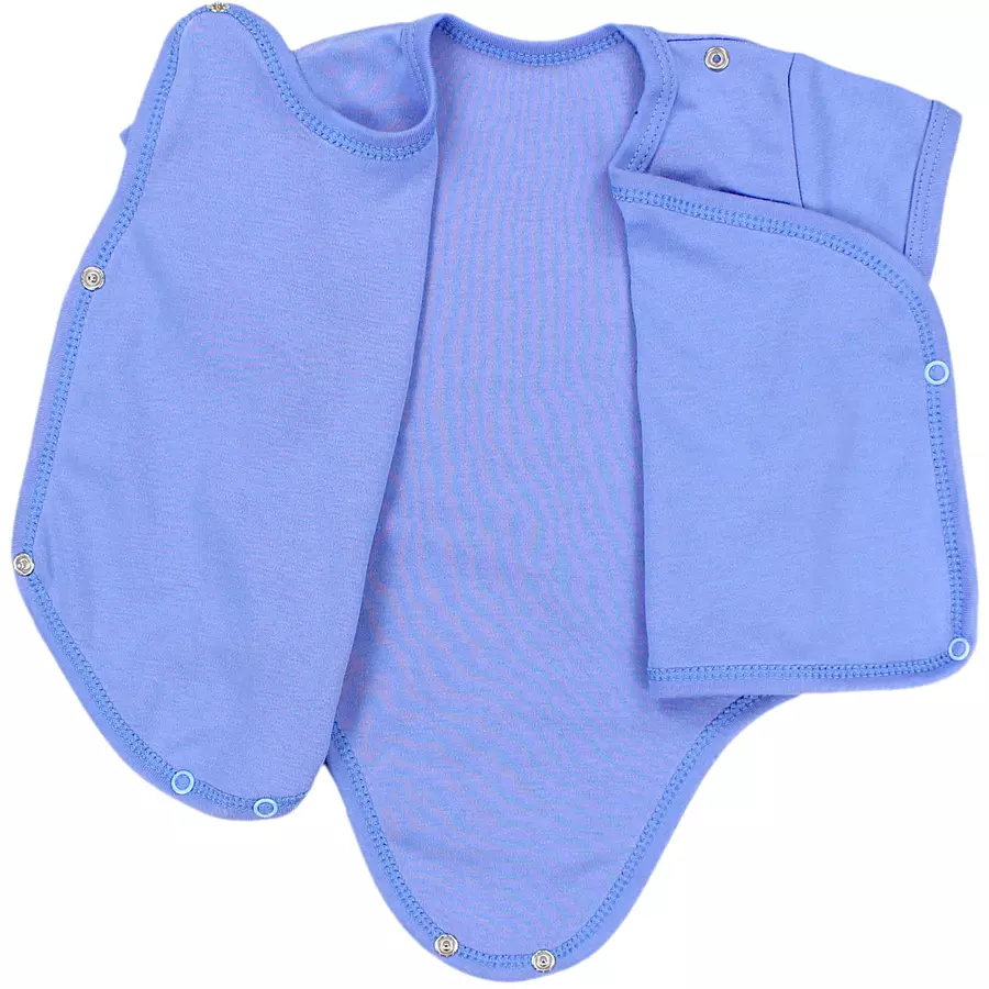 TupTam Baby Jungen Kurzarm Wickelbody 5er Set blau