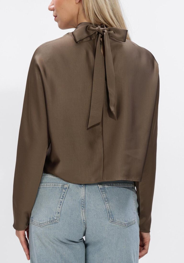 grijze dante6 blouses lorelle satin bow top