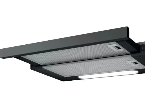 Elica Elite 14 LUX BL/A/60 - Hætte - teleskopisk - bredde: 59.8 cm - dybde: 28 cm - udtrækning og recirkulation (-) - sort