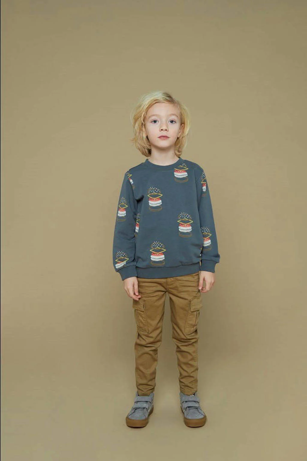 Sturdy sweater grijs