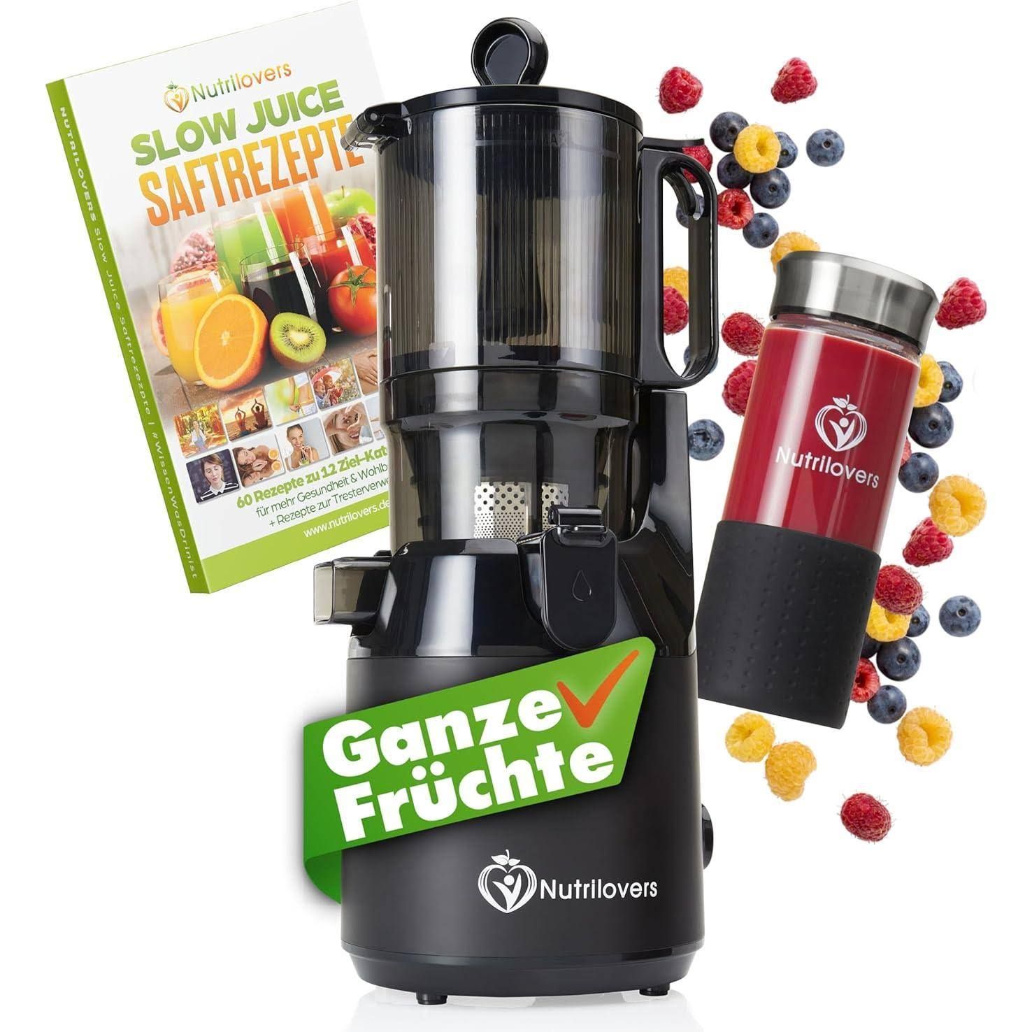Nutri-Press MAX Entsafter Slow Juicer Ganze Früchte entsaften