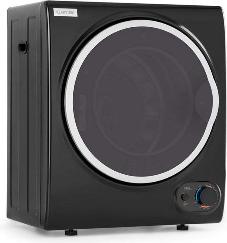 Luxe Mini Droger - Warmtepompdroger - Zwart - 1900W - Energiebesparend Design