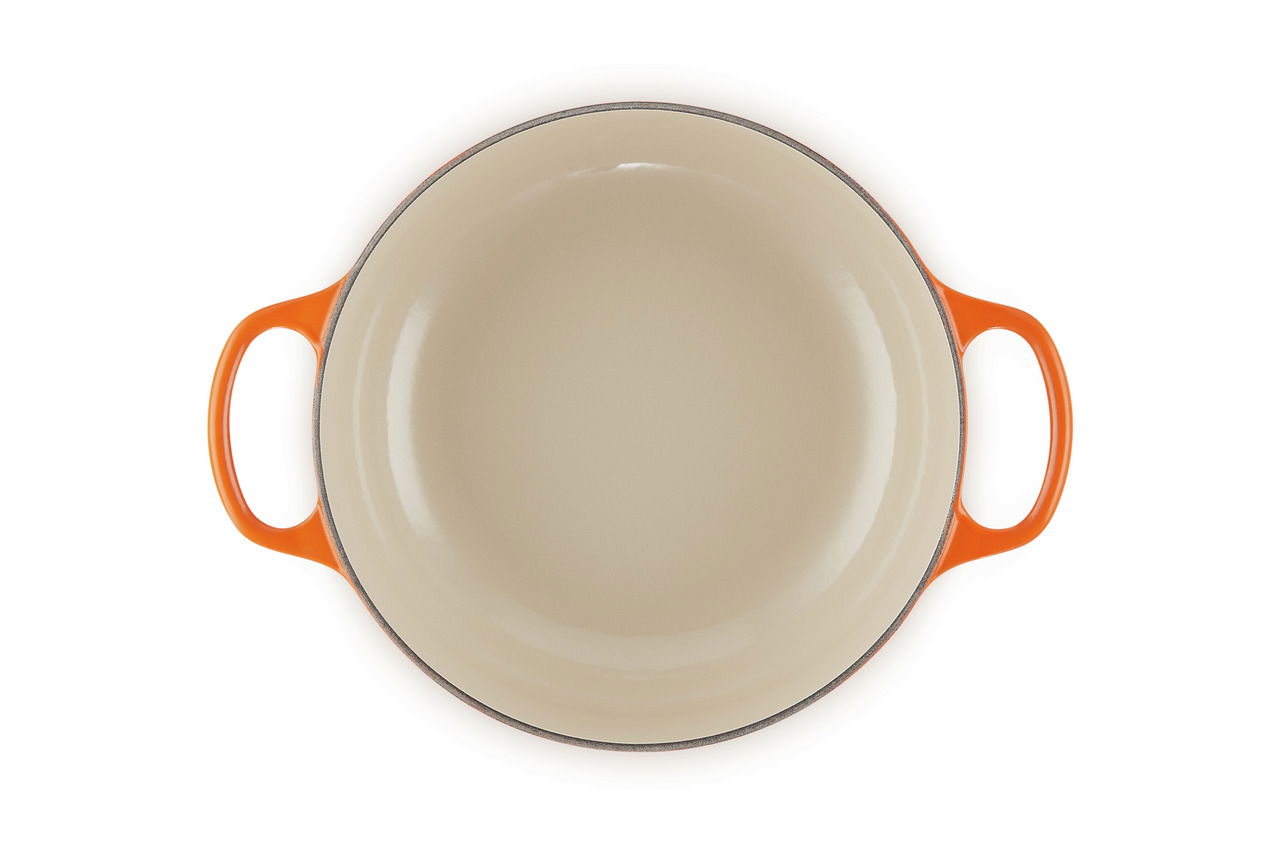LE CREUSET Sauteuse 24cm Ofenrot SIGNATURE