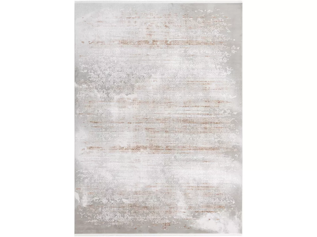 Tapis 240x240 gris noir Davos Charme