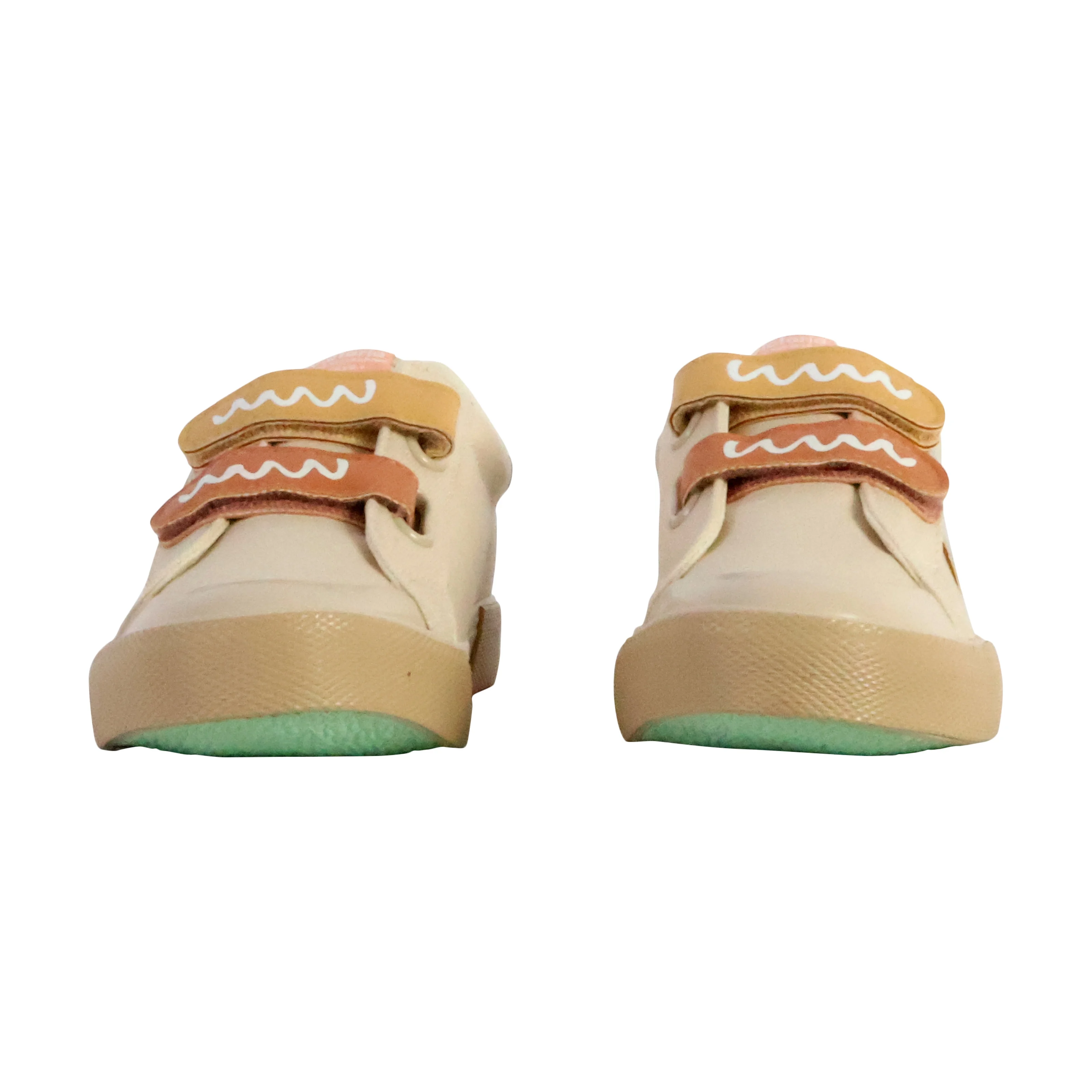 Basket basse à scratch enfant | Beige