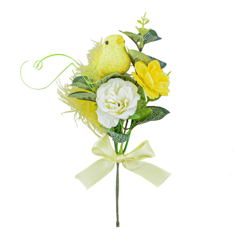 Mini bouquet oiseau et eucalyptus